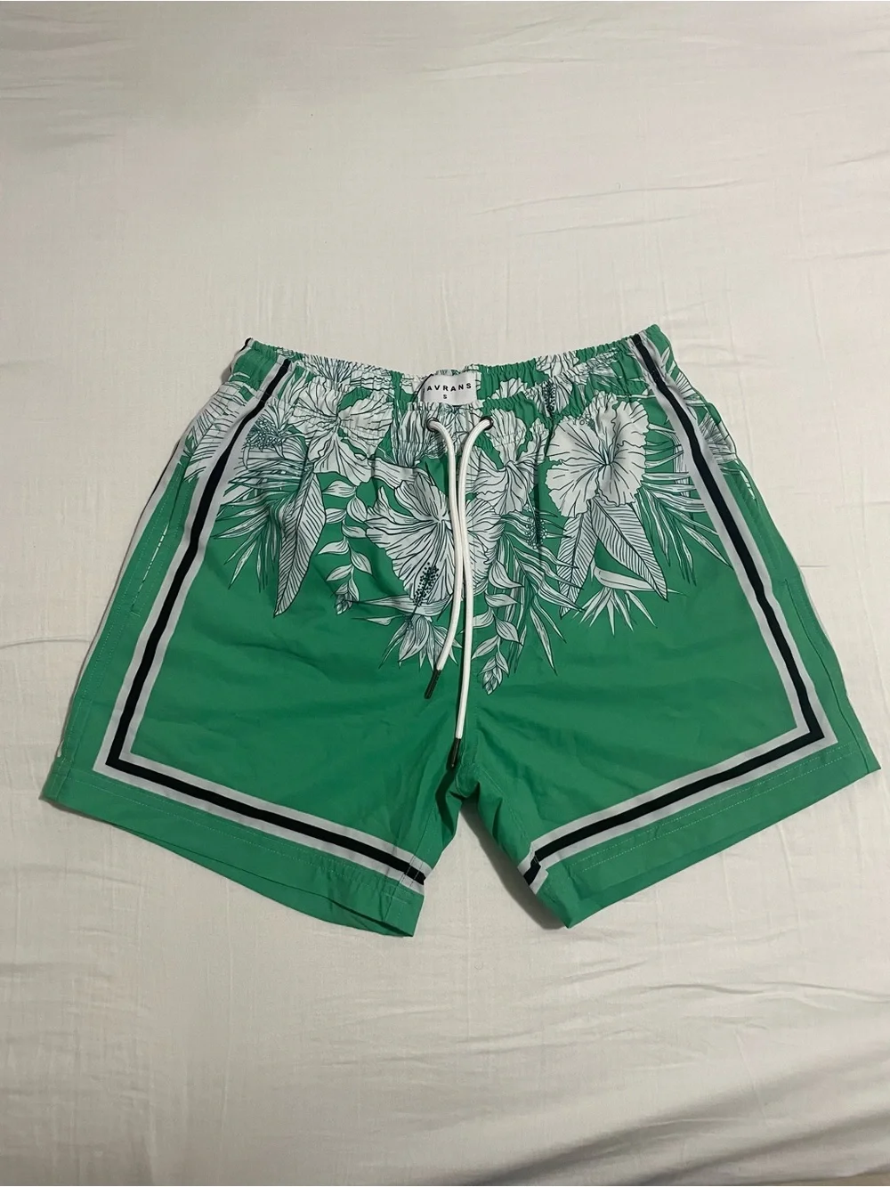 Men's Green Tropical Swim Shorts